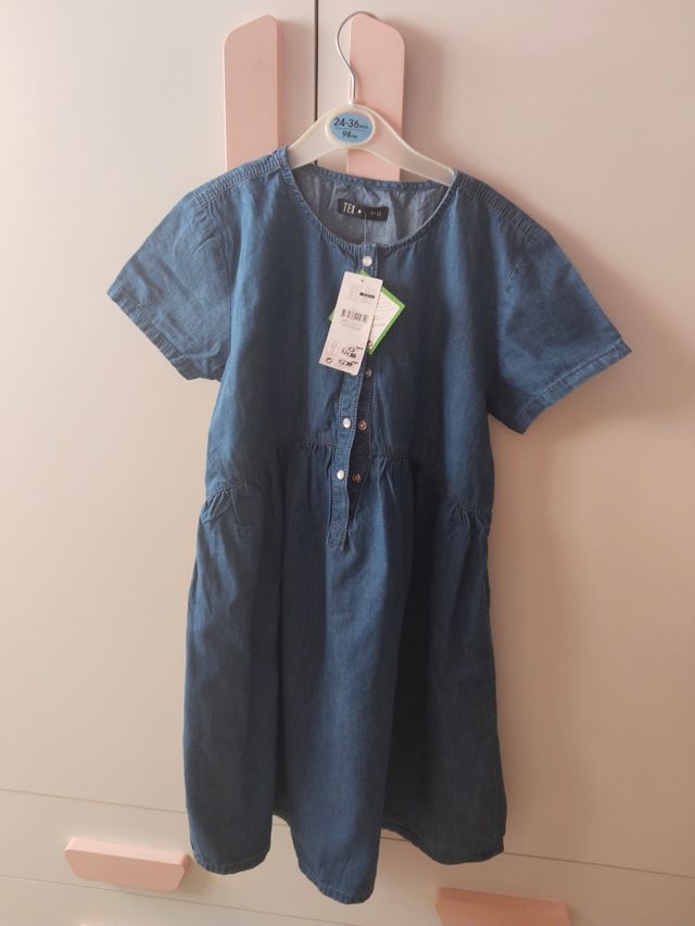 Vestido TEX vaquero NUEVO niña 11-12 años