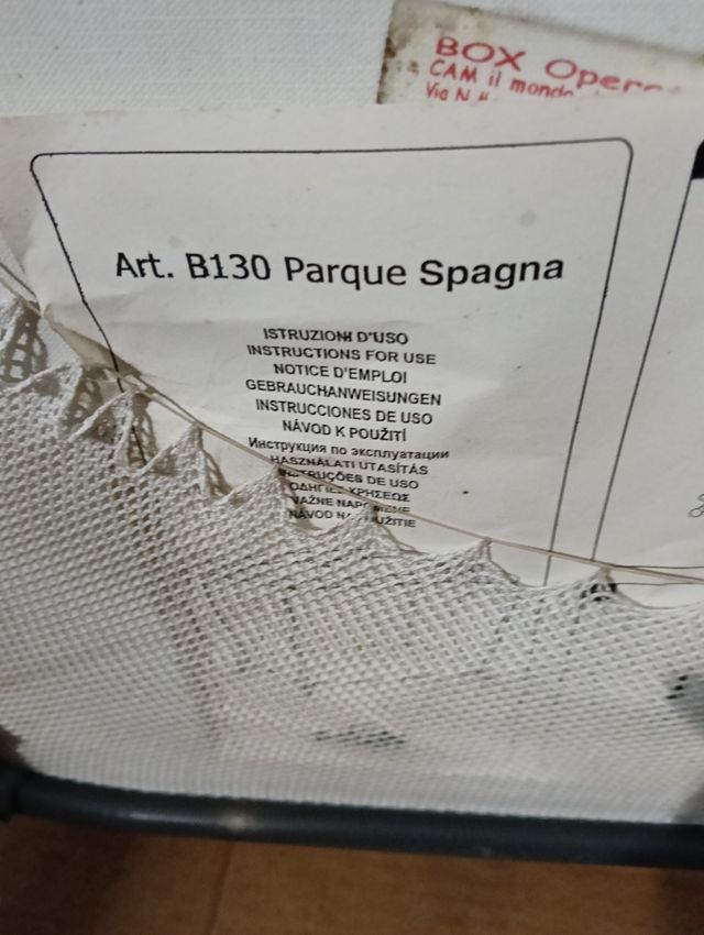 Parque infantil plegable rosa