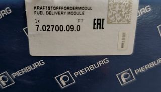 BOMBA DE COMBUSTIBLE PEUGEOT 207 GT 1.6 HDI 