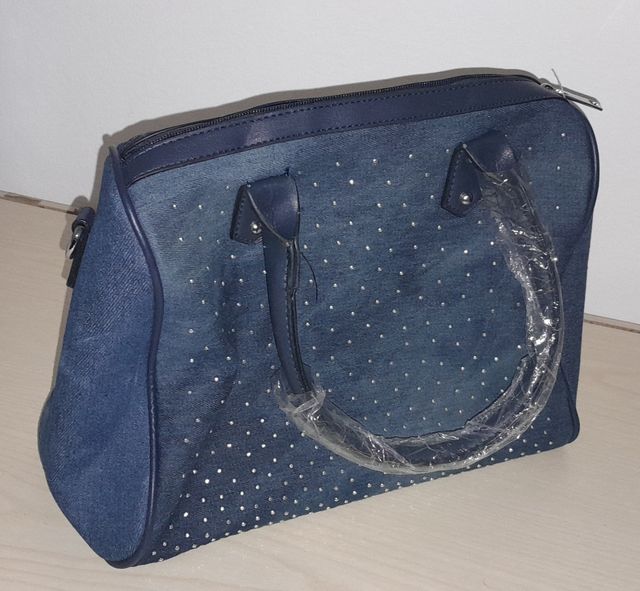 Borsa Denim Blu nuova