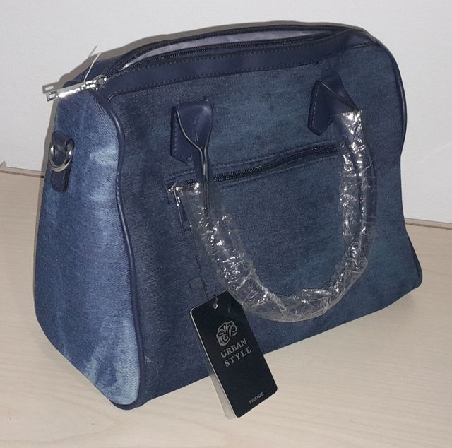Borsa Denim Blu nuova