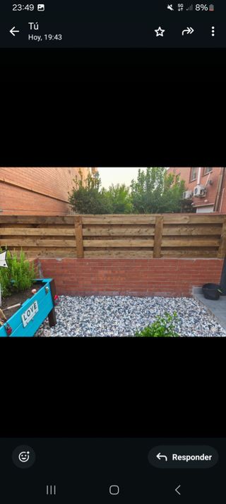 Vallas jardín madera.a medida