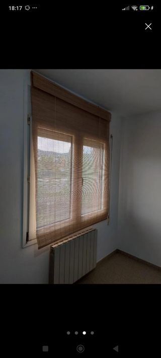 Persianas bambú ventana