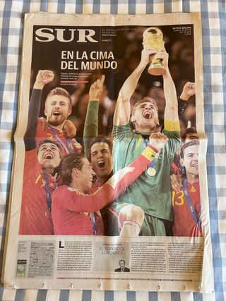 Periódicos Mundial Sudáfrica 2010 y Eurocopa