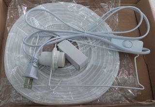 Lampara de papel blanca