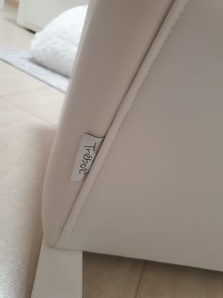 Sillón mecedora Trébol blanco