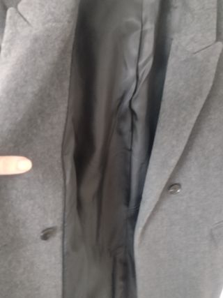 Abrigo Mango mujer gris L