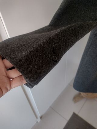 Abrigo Mango mujer gris L
