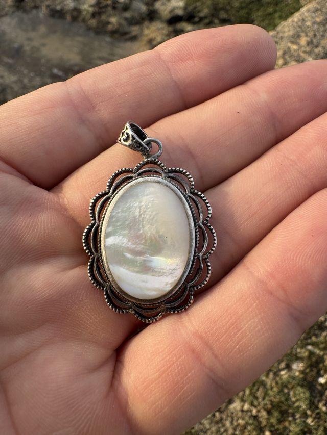 Colgante nácar plata 925
