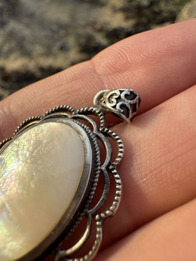 Colgante nácar plata 925