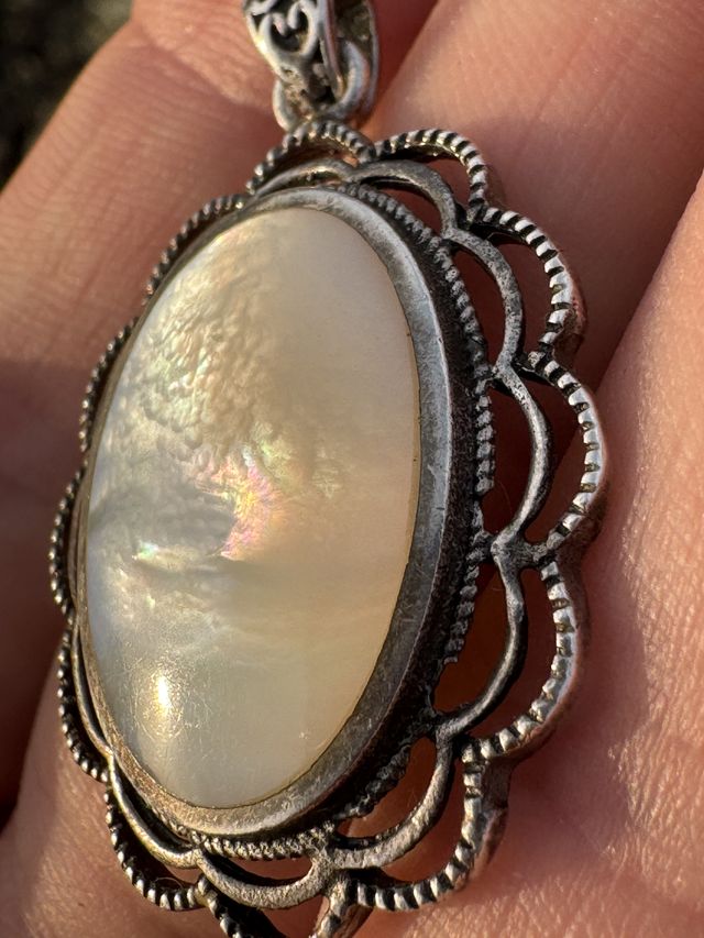 Colgante nácar plata 925