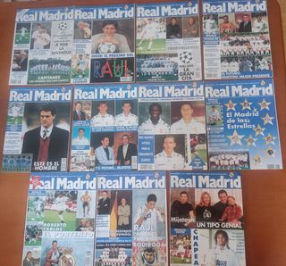 LOTE PACCK REAL MADRID REVISTAS AÑOS 1995 y 1996