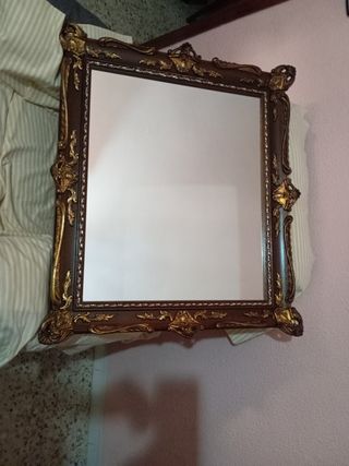 Espejo antiguo madera - dorado
