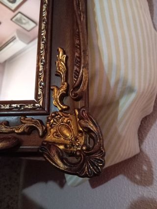 Espejo antiguo madera - dorado