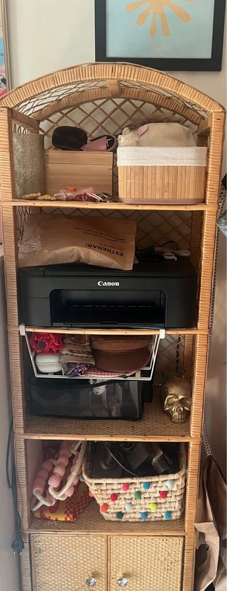 Estantería de mimbre - 5 baldas