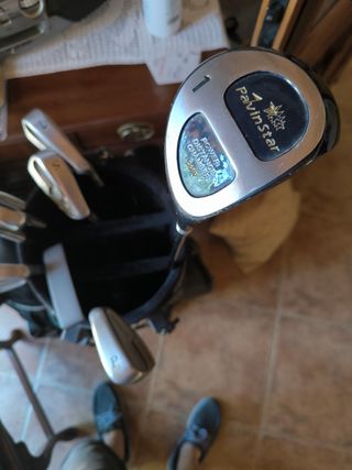 Juego 9 palos golf Corey Pavin+ 2 bolsas y extras