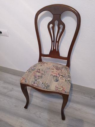 4 Sillas madera estilo antiguo Entrega en mano