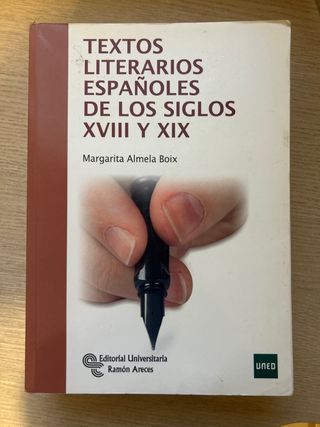 Textos literarios españoles de los siglos XVIII...
