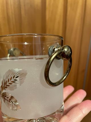 Bicchiere ghiaccio satinato argento