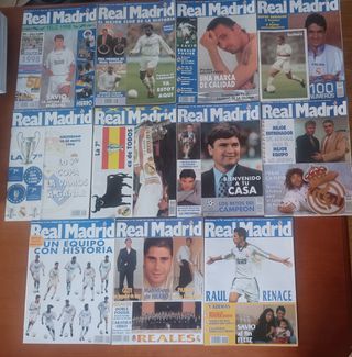 LOTE PACK REAL MADRID REVISTAS AÑOS 1997 y 1998