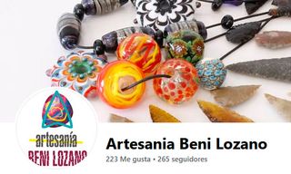 Colgante artesanal de vidrio