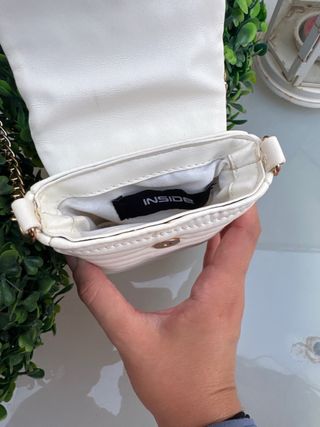 Bolso bandolera blanco mini