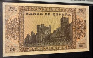Billete 50 Pesetas España 1938