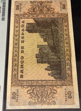 Billete 50 Pesetas España 1938