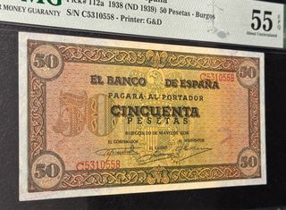 Billete 50 Pesetas España 1938