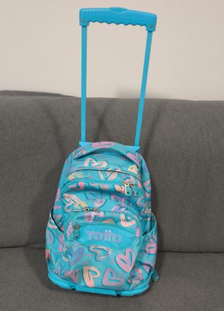 Mochila escolar Toito turquesa
