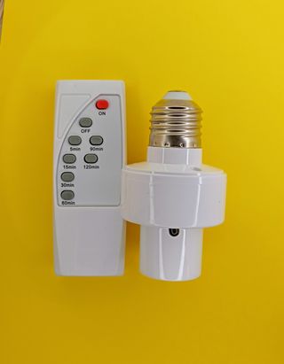 Portalampada telecomandata timer