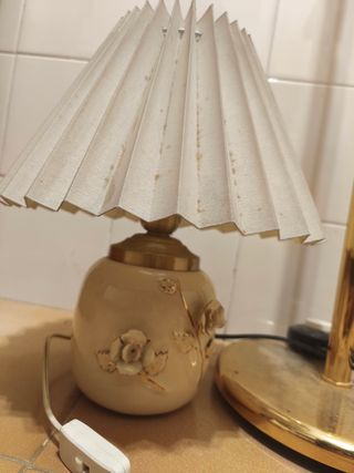 Lampara ceramica vintage años 70