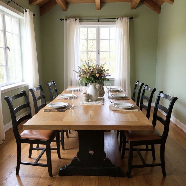 Tavolo legno + 6 sedie