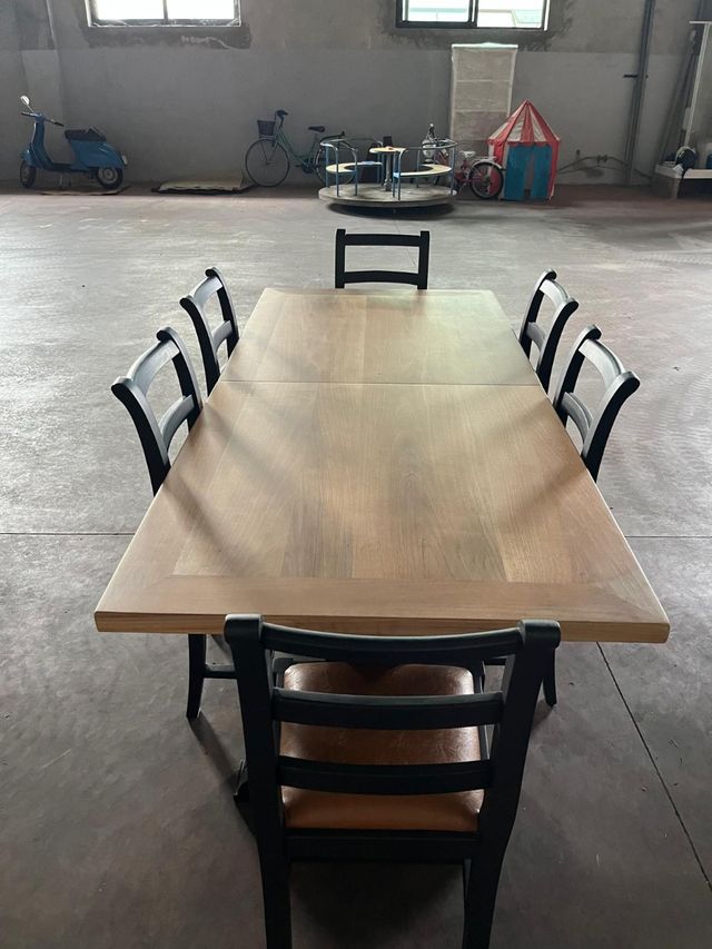 Tavolo legno + 6 sedie