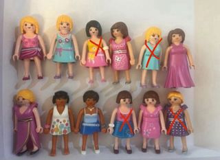Muñecas Playmobil Vestidos
