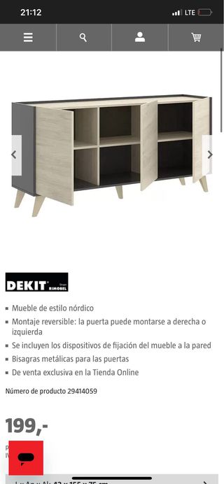 Aparador de madera - Comedor
