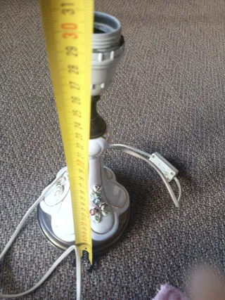 2 Lámparas vintage porcelana