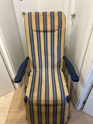Hamaca Plegable Azul-Amarilla