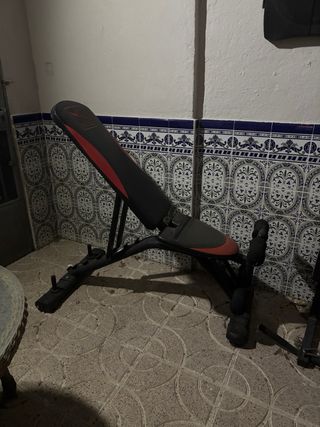 Banco pesas plegable