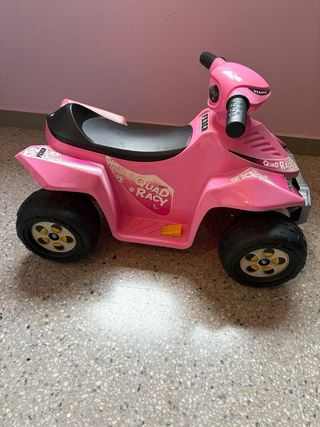 Quad eléctrico infantil rosa