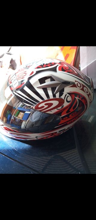 Casco moto SHIRO diseño tribal