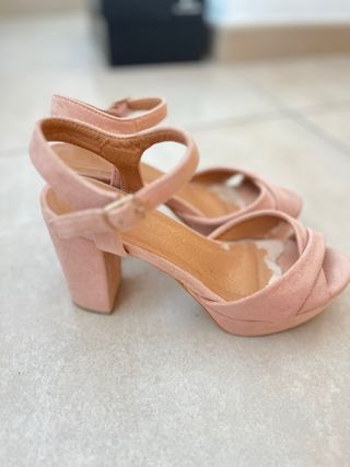Tacones rosa - plataforma