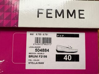 Mocasines Fluchos mujer beige 40