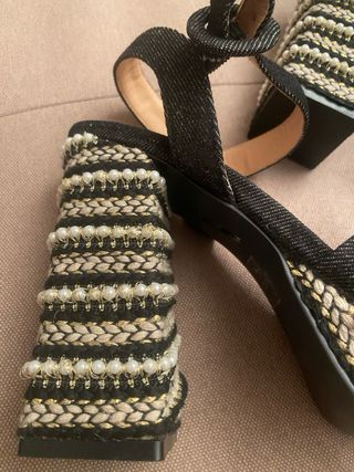 Sandali Tosca Blu neri, tacco alto