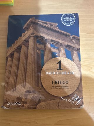 Libro Griego 1º Bachillerato 