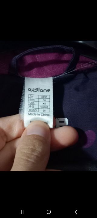 Chaqueta Wedze morada invierno