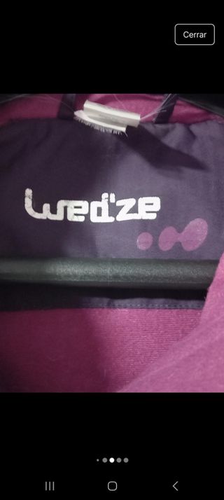 Chaqueta Wedze morada invierno