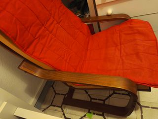 Sillón Ikea Poäng rojo ( Si Puede desmontar)