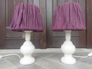 2 Lampade da tavolo shabby chic