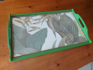 Vassoio legno verde - artigianale